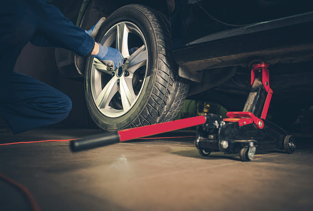 Auto Service. Car Tire Replacement and Maintenance.